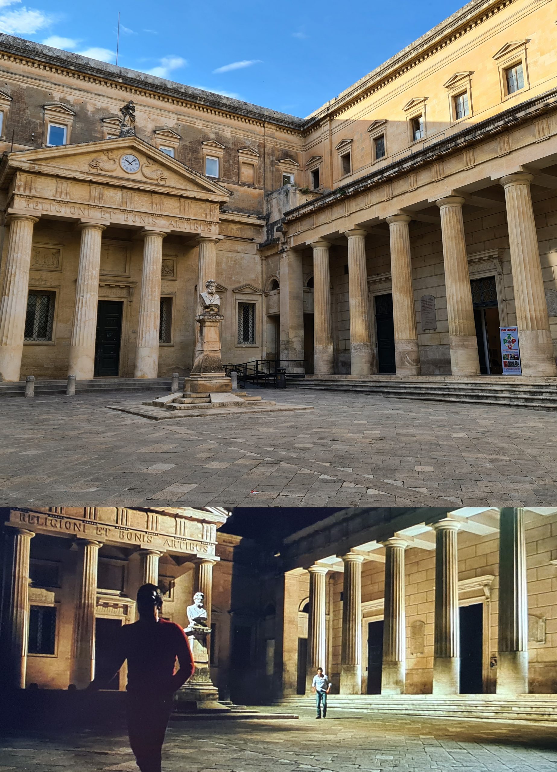 A Lecce l'itinerario continua con piazzetta Carducci, che ha al centro una statua del poeta ed un colonnato a racchiuderla