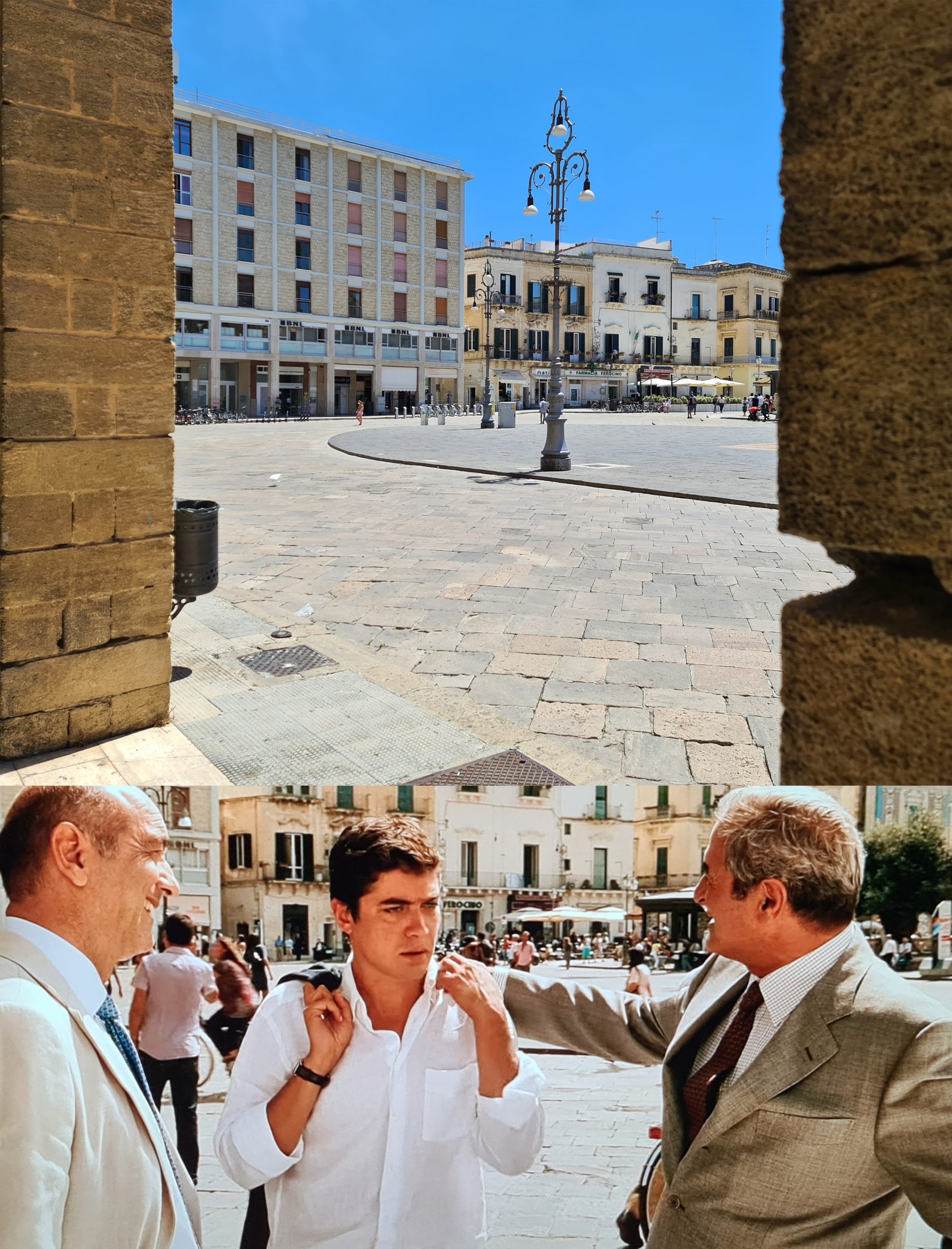 Lecce itinerario: una foto di Piazza Sant'Oronzo di giorno